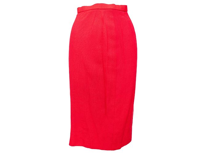 Autre Marque Set giacca e gonna vintage Collection Privée Rosso - vista 5