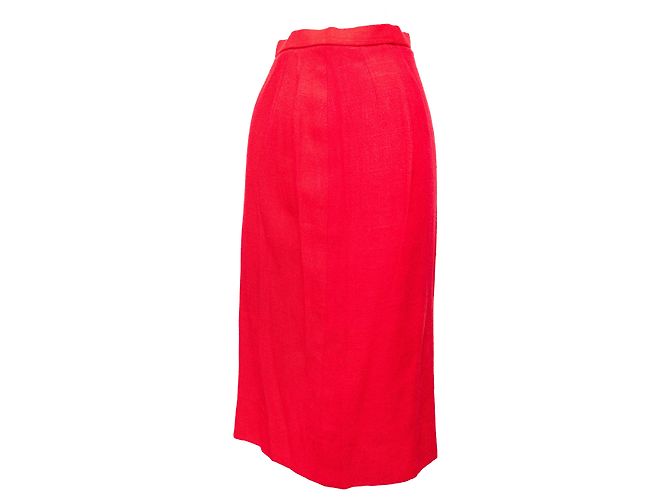 Autre Marque Set giacca e gonna vintage Collection Privée Rosso - vista 6