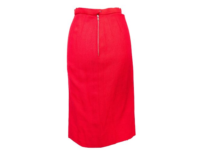 Autre Marque Set giacca e gonna vintage Collection Privée Rosso - vista 7