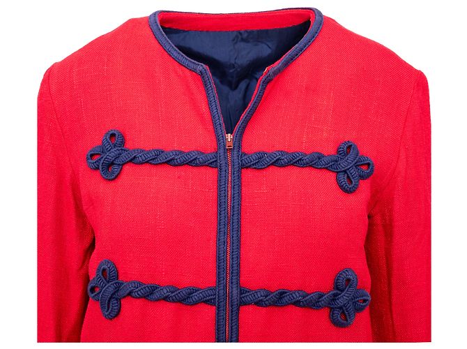 Autre Marque Set giacca e gonna vintage Collection Privée Rosso - vista 8