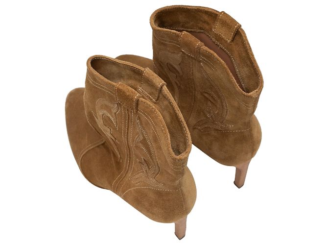 Bottes à talons western en daim BA&SH taille 37 - vue 4