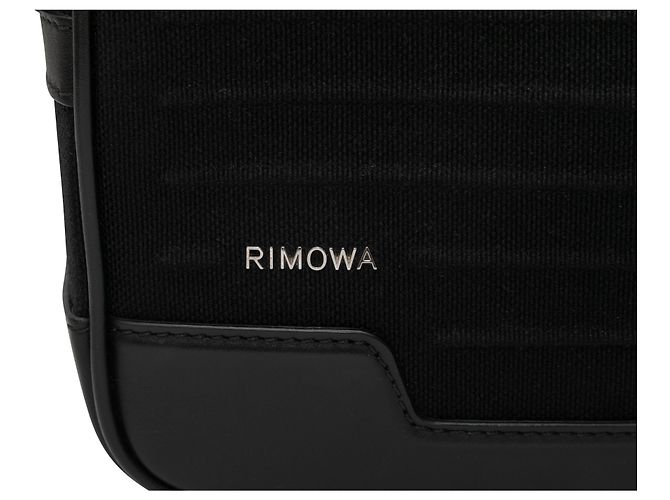 Borsa a tracolla in tela e pelle Rimowa nera Nero - vista 7