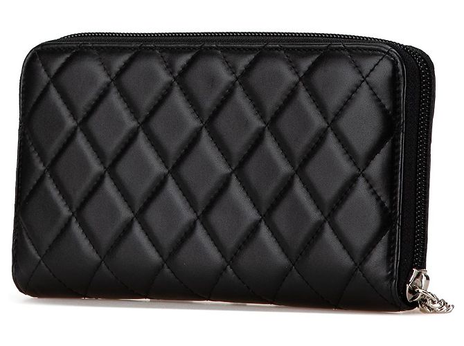 Cambon CHANEL Purses, wallets & cases T.  Leather Black - view 2
