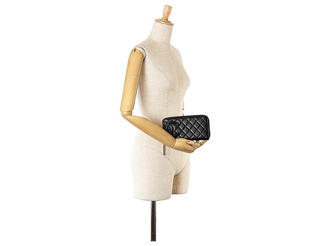 Cambon CHANEL Purses, wallets & cases T.  Leather Black - view 9