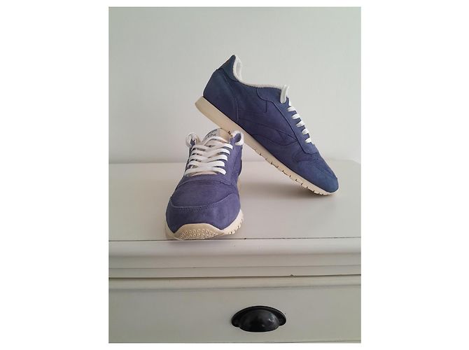 Reebok CL LEATHER CLEAN UJ Bleu - vue 5