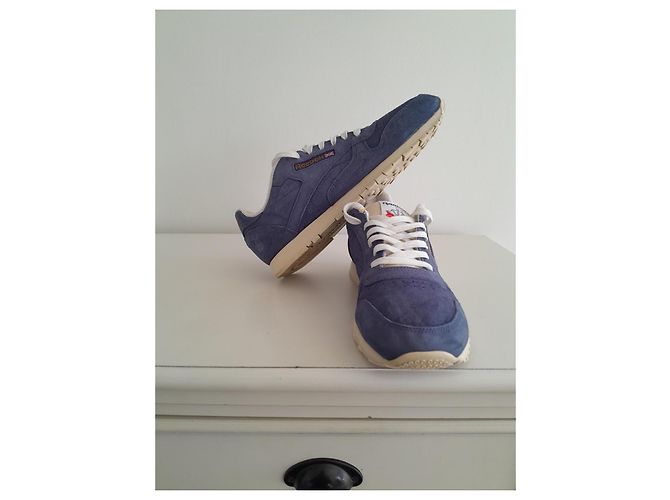 Reebok CL LEATHER CLEAN UJ Bleu - vue 6