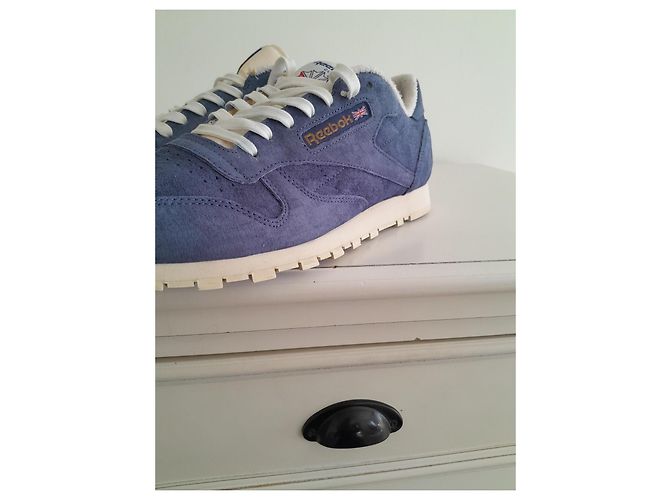 Reebok CL LEATHER CLEAN UJ Bleu - vue 8