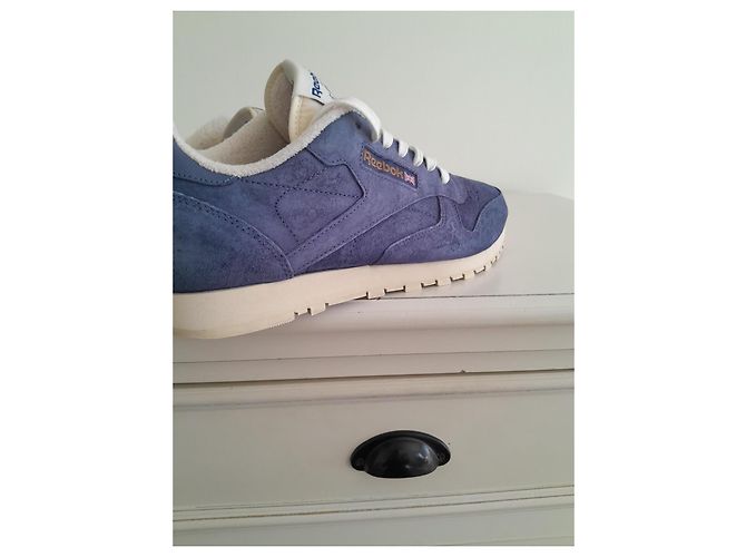 Reebok CL LEATHER CLEAN UJ Bleu - vue 9