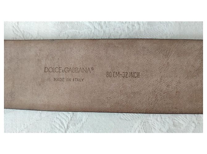 Dolce & Gabbana DOLCE&GABBANA PYTHON LEATHER BELT WITH DG BUCKLE. Black - view 3