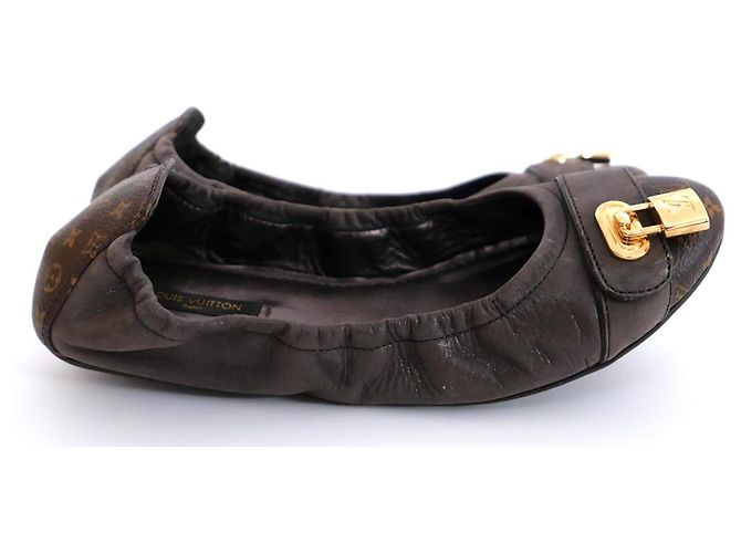 Ballerine Monogram Lucky Louis Vuitton Marrone - vista 2