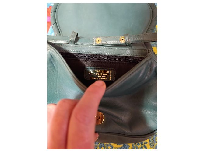 Borsa Valentino Garavani in pelle verde - vista 8