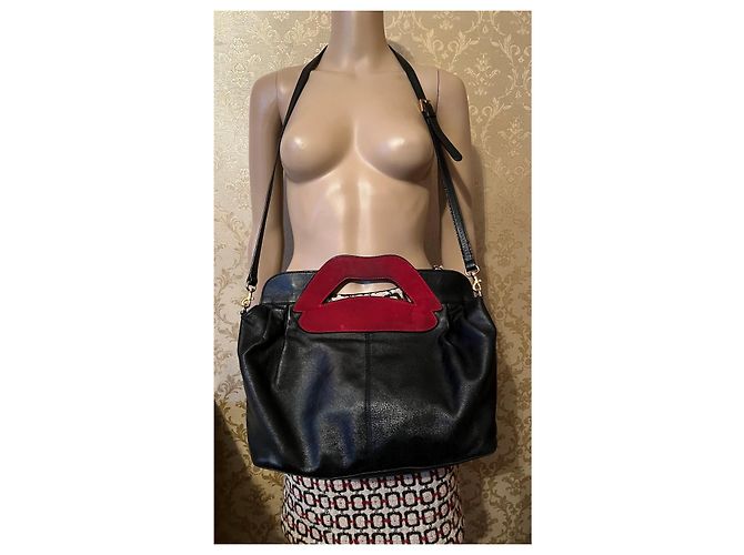 Borsa Red Valentino in pelle nera Nero - vista 5