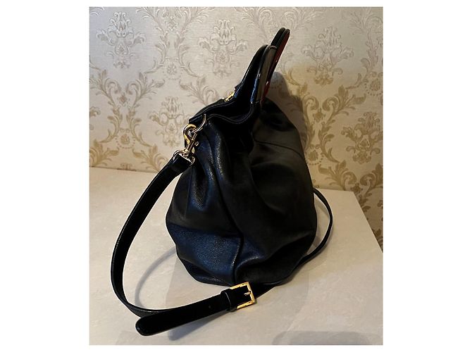 Borsa Red Valentino in pelle nera Nero - vista 6