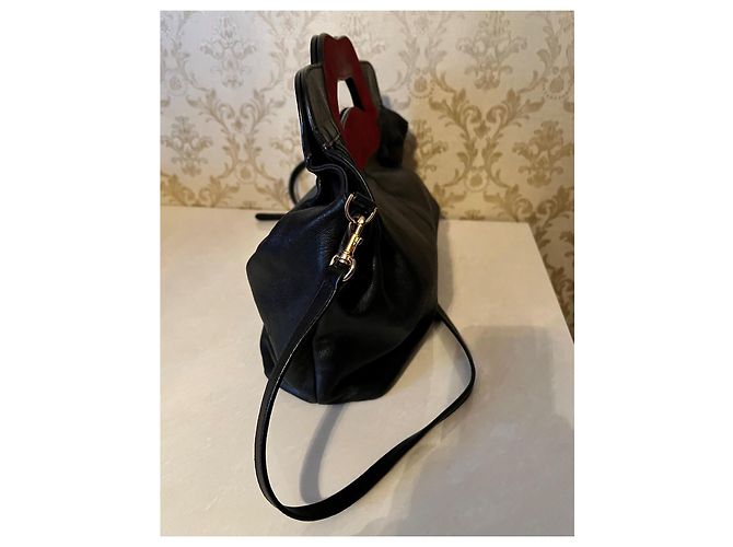 Borsa Red Valentino in pelle nera Nero - vista 7