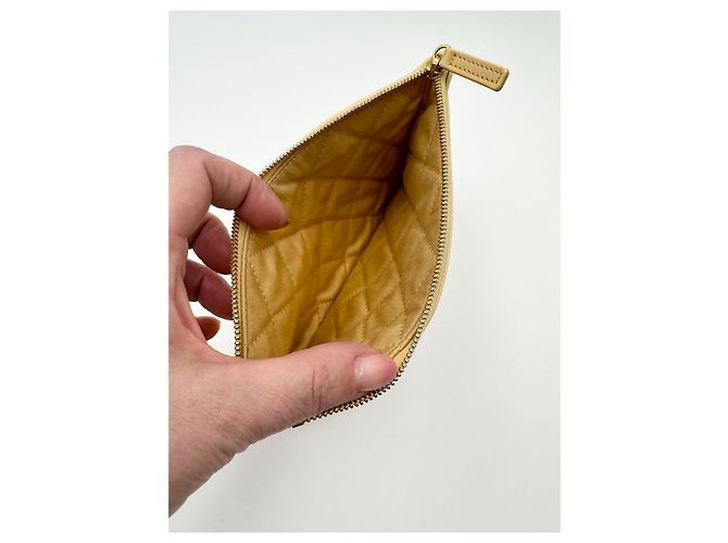 Chanel 22 Pouch aus beige Leder - Ansicht 10