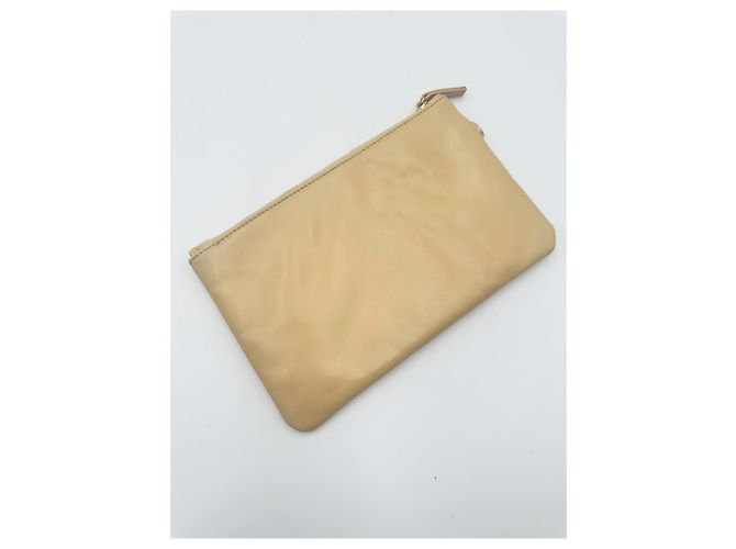 Chanel 22 Pouch aus beige Leder - Ansicht 8