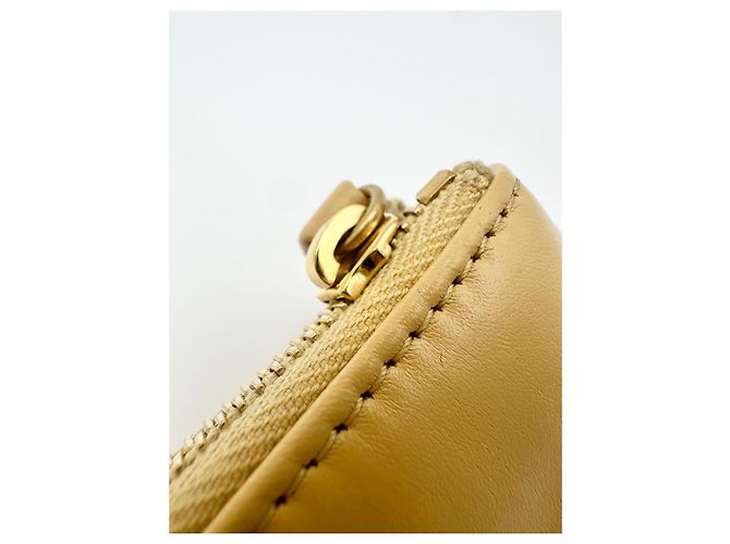 Chanel 22 Pouch aus beige Leder - Ansicht 9