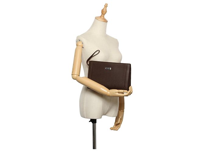 Borse BURBERRY T. Pelle Marrone - vista 10