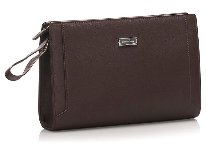 Borse BURBERRY T. Pelle Marrone - vista 3