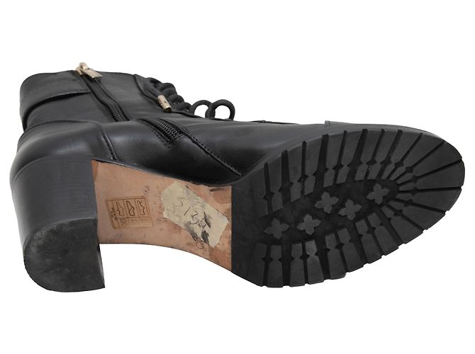 Botines JIMMY CHOO T.EU 37 Cuero Negro - vista 5