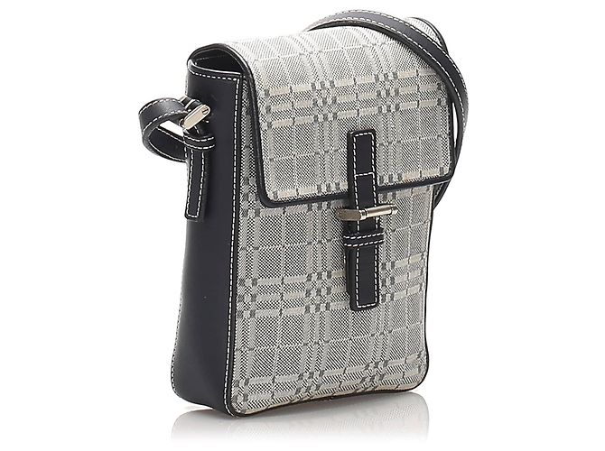 Borse BURBERRY T. Pelle Grigio - vista 2