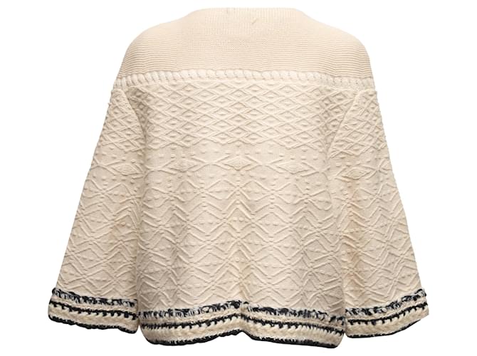 CHANEL Strickwaren T.FR 46 Kaschmir Weiß - Ansicht 3