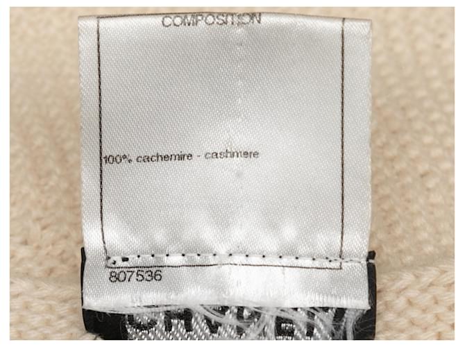 CHANEL Strickwaren T.FR 46 Kaschmir Weiß - Ansicht 6