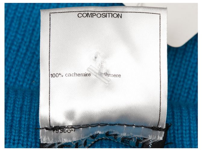 CHANEL Strickwaren T.FR 50 Kaschmir Blau - Ansicht 6
