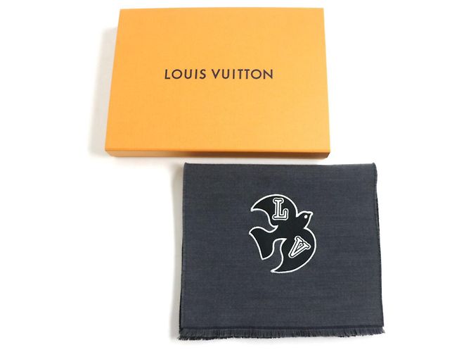 Sciarpa reversibile LV Harmony di Louis Vuitton Grigio - vista 2