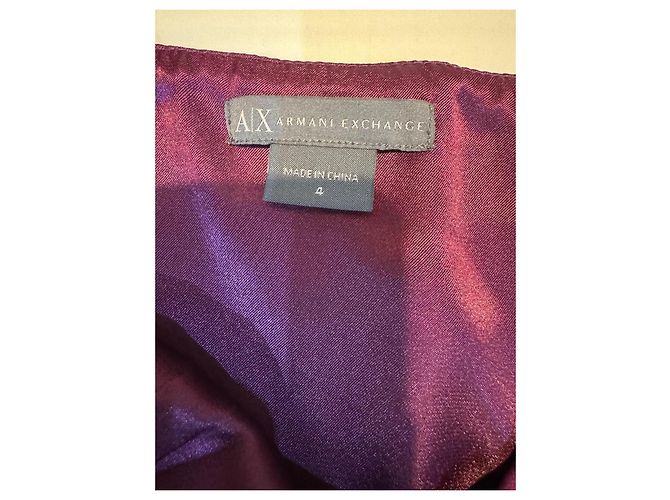 Vestido mini Armani Exchange morado oscuro - vista 3