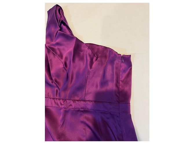 Vestido mini Armani Exchange morado oscuro - vista 4