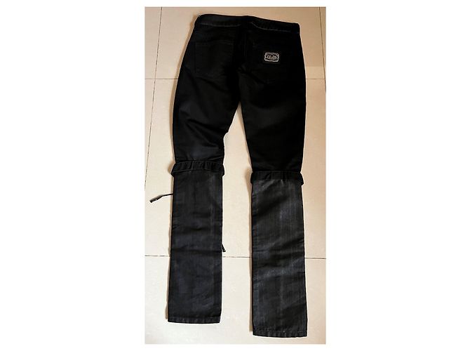 Jean Paul Gaultier Vaqueros de denim negro M - vista 11