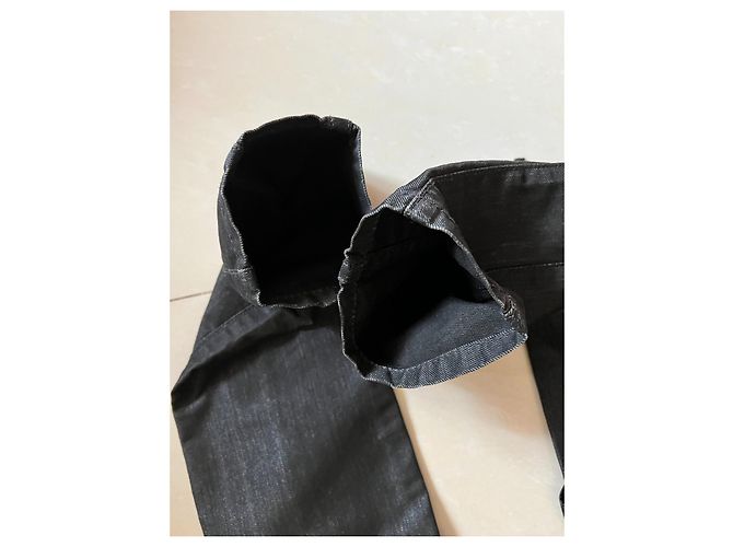Jean Paul Gaultier Vaqueros de denim negro M - vista 12