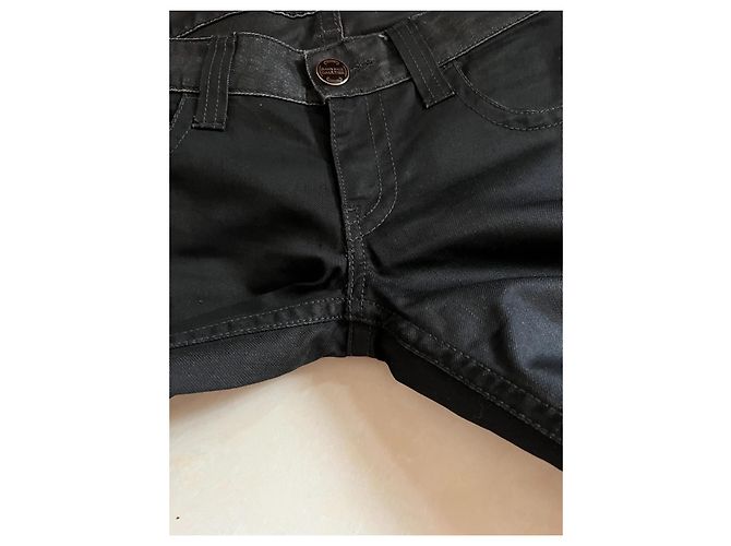 Jean Paul Gaultier Vaqueros de denim negro M - vista 13