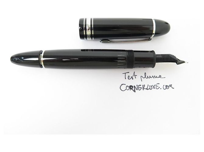 NEUER MONTBLANC MEISTERSTÜCK 149 FÜLLFEDERHALTER SCHWARZE HARZ PALLADIUM BOX - Ansicht 14