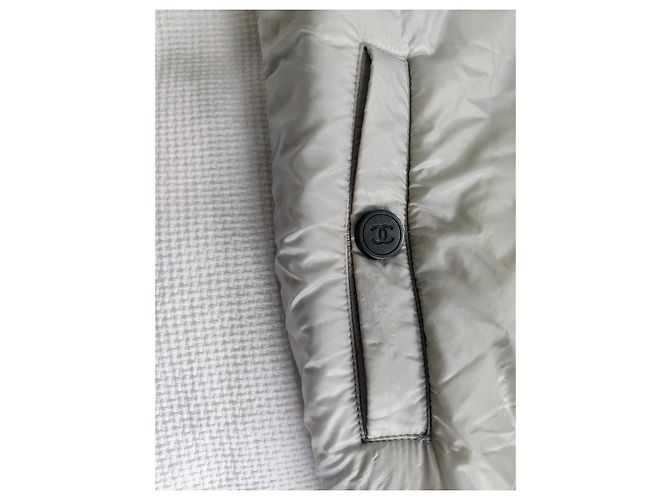 Chaleco sin mangas de Chanel Plata Gris - vista 4