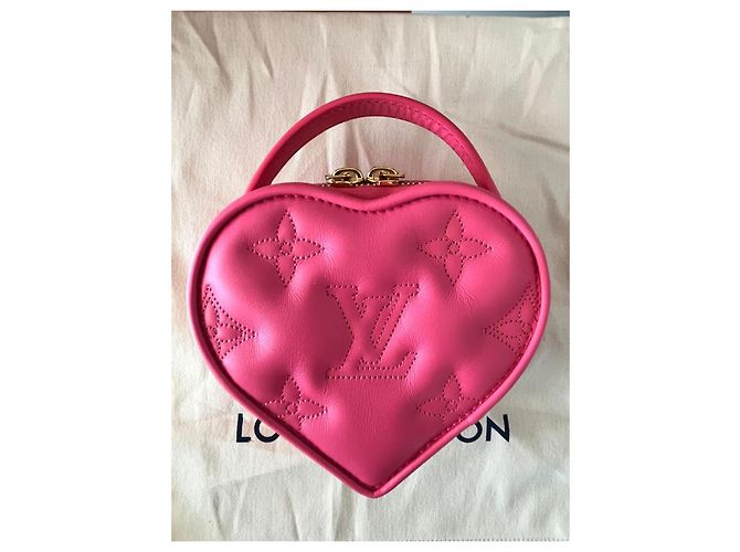 Louis Vuitton Pochette Pop My Heart Rosa Pelle - vista 10