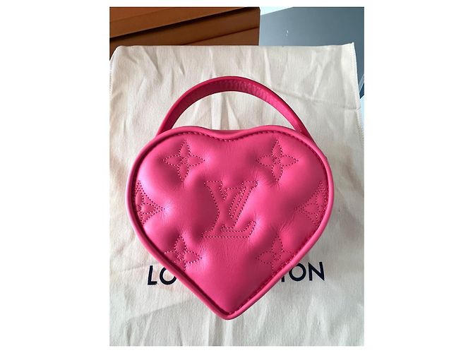 Louis Vuitton Pochette Pop My Heart Rosa Pelle - vista 11