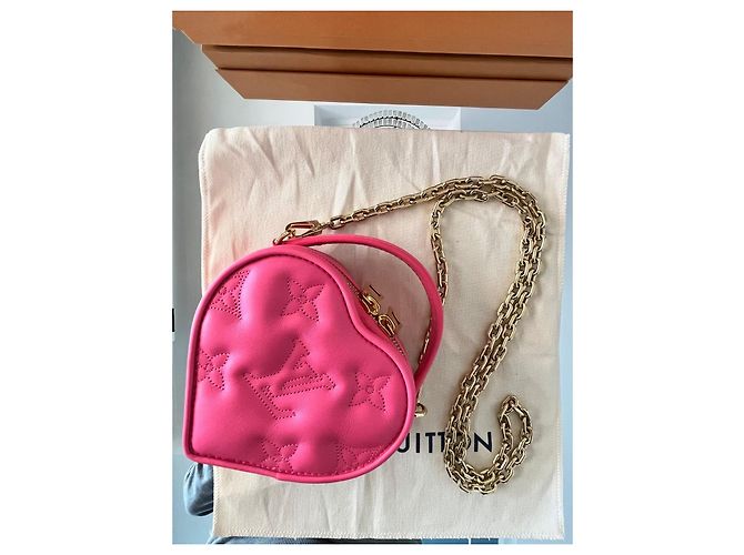 Louis Vuitton Pochette Pop My Heart Rosa Pelle - vista 2