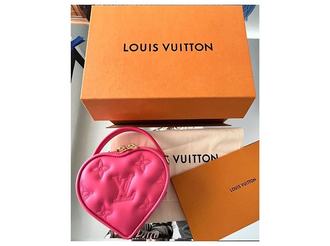 Louis Vuitton Pochette Pop My Heart Rosa Pelle - vista 4