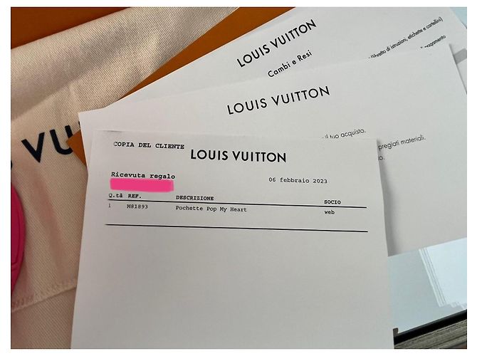 Louis Vuitton Pochette Pop My Heart Rosa Pelle - vista 5