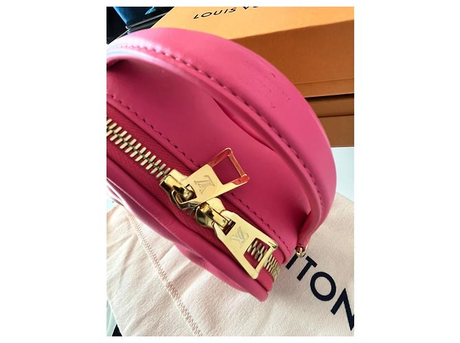 Louis Vuitton Pochette Pop My Heart Rosa Pelle - vista 8