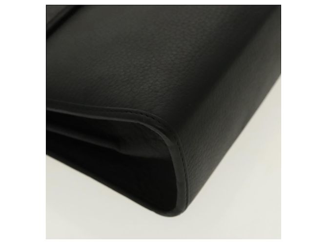 Borsa a mano Christian Dior in pelle nera e oro Auth 95744 Nero D'oro - vista 14