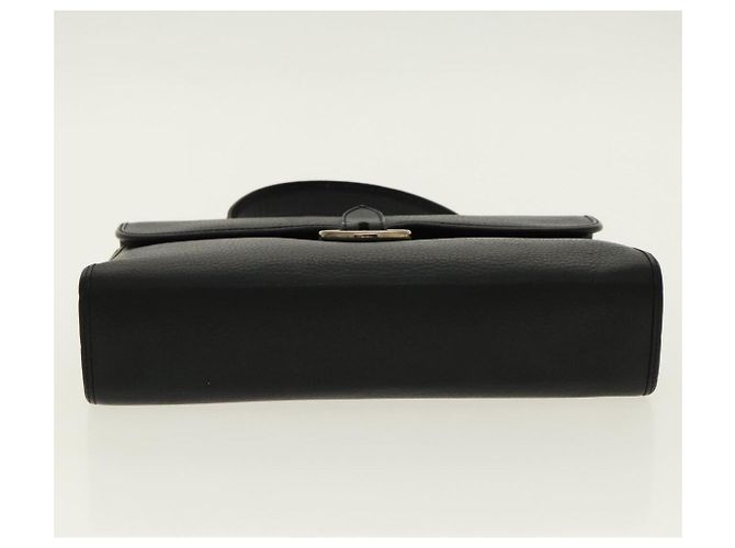 Borsa a mano Christian Dior in pelle nera e oro Auth 95744 Nero D'oro - vista 5