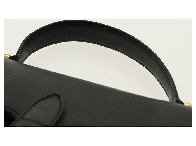 Borsa a mano Christian Dior in pelle nera e oro Auth 95744 Nero D'oro - vista 8