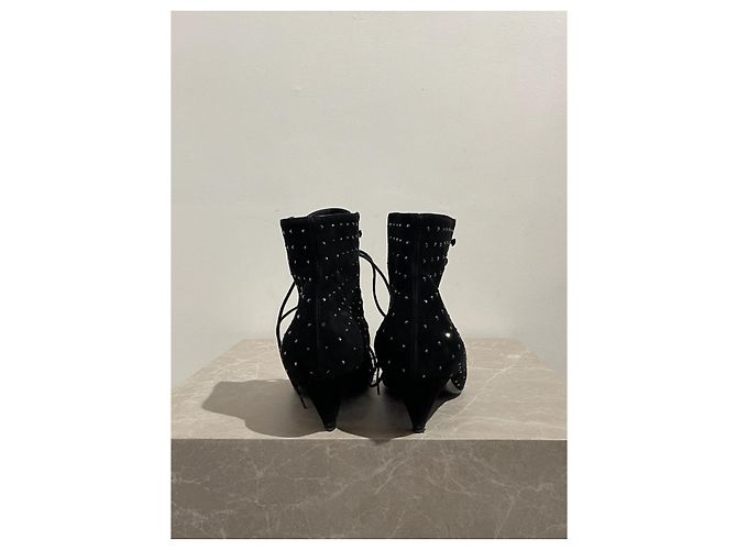 Charlotte SAINT LAURENT Botines T.EU 37 Ante Negro - vista 4