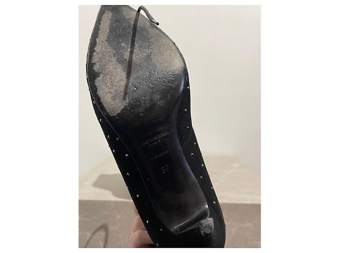 Charlotte SAINT LAURENT Botines T.EU 37 Ante Negro - vista 5