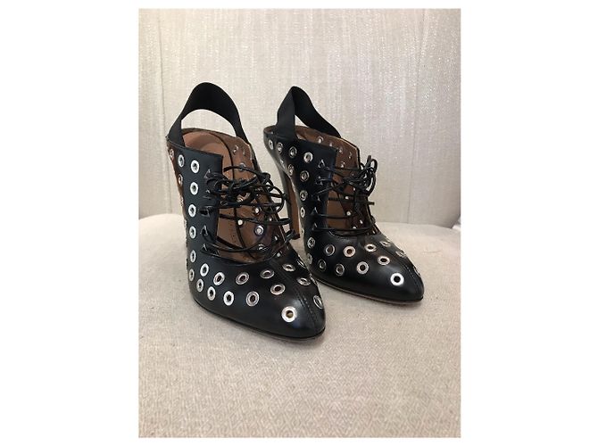 Alaïa Botines ALAIA T.EU 37.5 Cuero Negro - vista 2