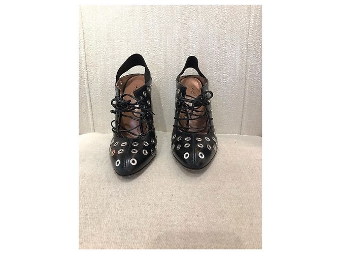 Alaïa Botines ALAIA T.EU 37.5 Cuero Negro - vista 3