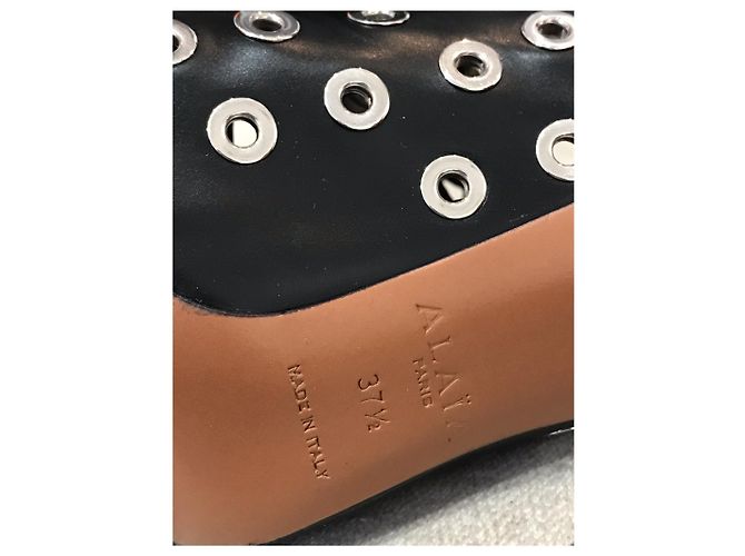 Alaïa Botines ALAIA T.EU 37.5 Cuero Negro - vista 5